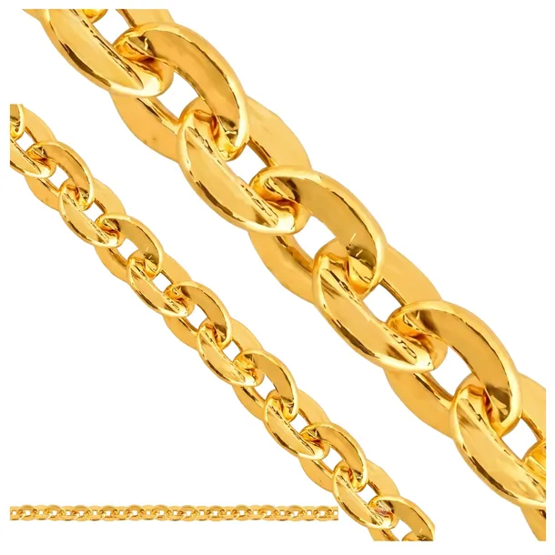 Złoty 585 łańcuszek splot Brilantata Diamentowany 0.96g R45 na prezent 14kt