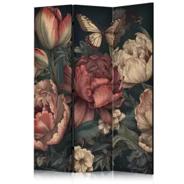 parawan-jednostronny-pokojowy-3-czesci-kwiaty-piwonie-peonie-boho-135x172
