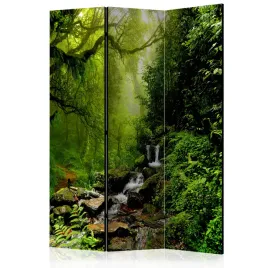 parawan-dwustronny-pokojowy-3-czesci-las-drzewa-wodospad-natura-135x172