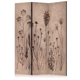 parawan-dwustronny-pokojowy-3-czesci-polne-kwiaty-rosliny-retro-135x172