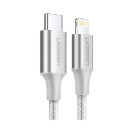 kabel-usb-c-do-lightning-ugreen-us304-1m-mfi-srebrny-3a-480-mbps