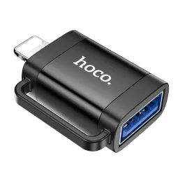 hoco-przejsciowka-adapter-otg-lightning-meski-usb-zenski-czarny