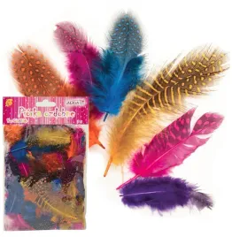 piorka-dekoracyjne-piora-scrapbooking-diy-rekodzielo-kolorowe-nakrapiane-3g