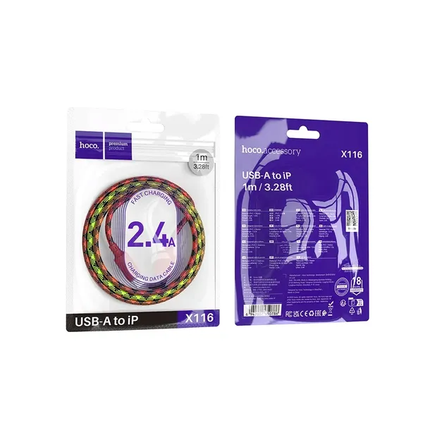 kabel-usb-do-lightning-hoco-24a-1m-x116-gradient-czerwony
