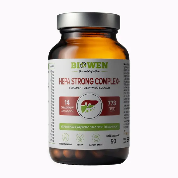 Biowen Hepa Strong Complex+ Kompozycja naturalnych składników dla wsparcia