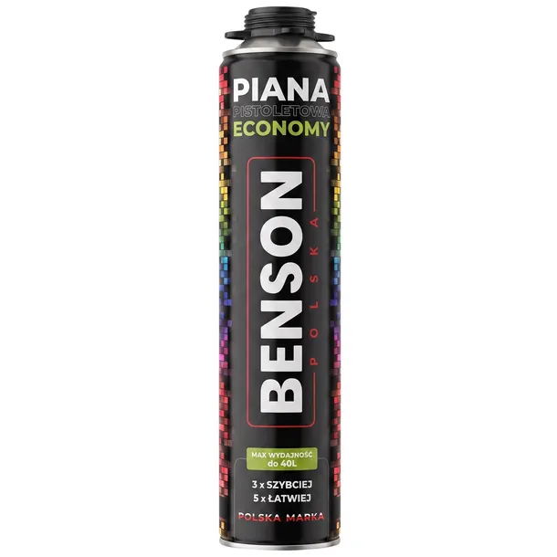 PIANKA MONTAŻOWA PISTOLETOWA CAŁOROCZNA NISKOPRĘŻNA WYDAJNA BENSON ECONOMY
