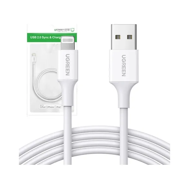 kabel-ugreen-usb-apple-lightning-1-m-bialy