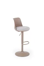 hoker-regulowany-na-jednej-nodze-cappucino-z-popielatym-siedziskiem-h127