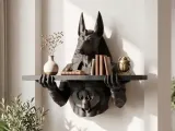 polka-scienna-egipski-anubis-czarny-mat-stan-nowy