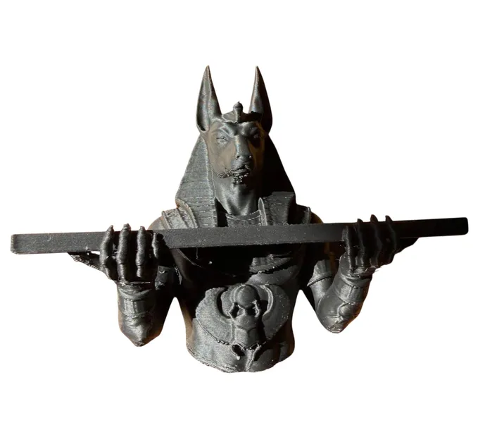 polka-scienna-egipski-anubis-czarny-mat-stan-opakowania-oryginalne