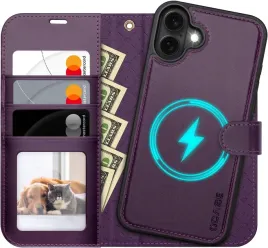 ocase-etui-skorzane-magsafe-do-iphone-17-z-klapka-fioletowe-2w1-pasek