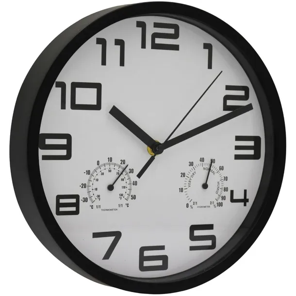 zegar-scienny-25cm-z-termometrem-bialy-stan-nowy