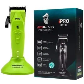 ipro-probarber-s-bezprzewodowa-maszynka-do-strzyzenia-wlosow-zielona-8193