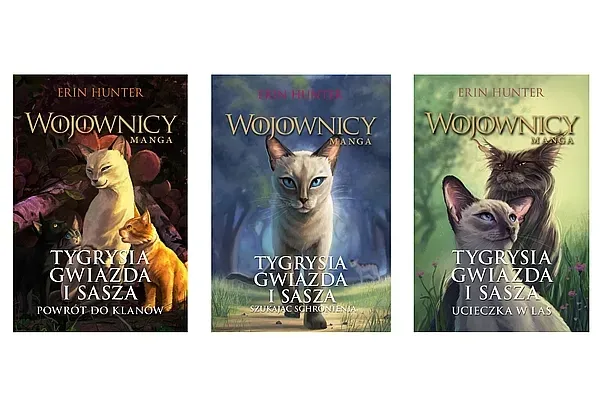 PAKIET TYGRYSIA GWIAZDA I SASZA. WOJOWNICY. MANGA - Erin Hunter
