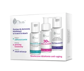 ava-zestaw-do-domowej-eksfoliacji-z-kwasem-mlekowym-30percent-3x150ml