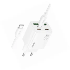 biala-ladowarka-cztery-porty-usb-c-30w-hoco-do-samsung-galaxy-a35-5g