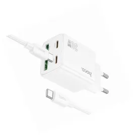 ladowarka-hoco-n56-30w-4-wejscia-usb-c-biala-do-samsung-galaxy-s21-fe-5g