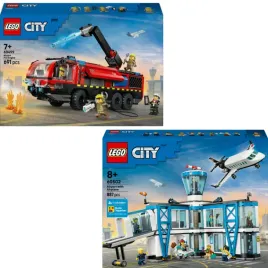 lego-city-60499-60502-lotniskowy-woz-strazy-pozarnej-lotnisko-z-samolotem