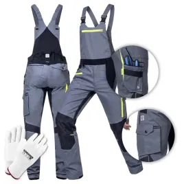 spodnie-robocze-szare-ogrodniczki-meskie-ze-streczem-bhp-ardon-4xstretch