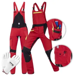 spodnie-robocze-czerwone-ogrodniczki-meskie-ze-streczem-bhp-ardon-4xstretch