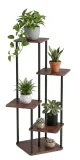 kwietnik-stojacy-stojak-na-kwiaty-5-polek-metal-loft-postarzany-dab-czarny-stan-nowy