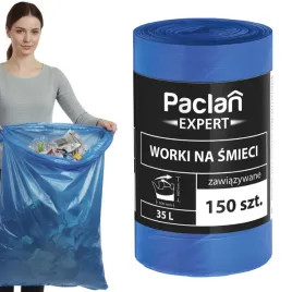 worki-na-smieci-wory-paclan-expert-zawiazywane-150szt-35l-50x66cm-odpady