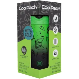 coolpack-bidon-na-wode-gameover-gradient-green-350ml-bono-z10969