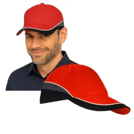 czapka-robocza-z-daszkiem-drelichowa-czerwona-gruby-drelich-baseballowa-bhp