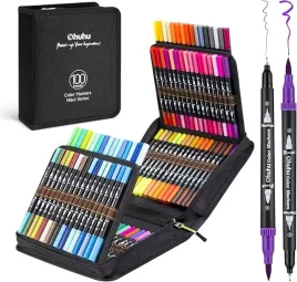 zestaw-markerow-pedzelkowych-100-kolorow-ohuhu-maui-series-etui