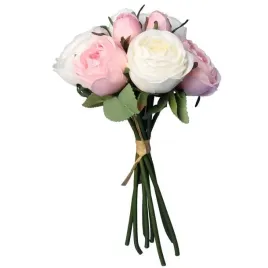bukiet-9-roz-28cm-kolor-rozowo-bialy-sztuczne-kwiaty-jak-zywe-ozdoba