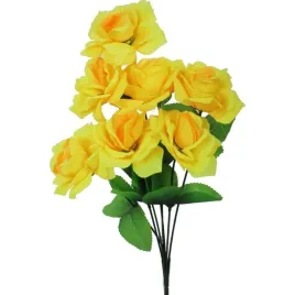 zolty-bukiet-dekoracyjnych-roz-7-sztuk-realistyczny-wyglad-44cm-dekoracja