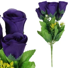 bukiet-7-roz-z-dodatkami-sztuczne-kwiaty-wazon-kompozycja-fioletowa-35cm