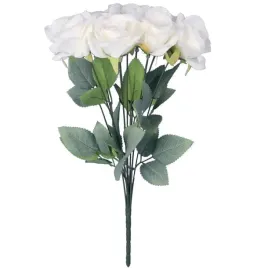 bukiet-9-eleganckich-roz-48-cm-kolor-bialy-dekoracja-slubna-na-wesele
