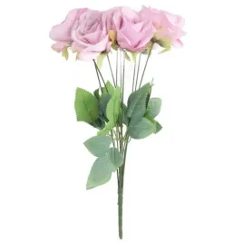 bukiet-9-eleganckich-roz-48-cm-kolor-jasny-fiolet-sztuczne-kwiaty-jak-zywe