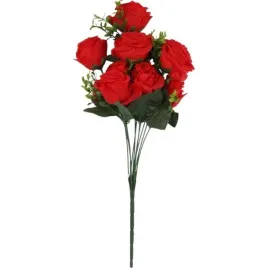 bukiet-11-roz-z-bukszpanem-54-cm-czerwony-sztuczne-kwiaty-do-wazonu-ozdoba