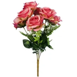 bukiet-7-roz-45cm-kolor-rozowy-sztuczne-kwiaty-do-kompozycji-florystycznych