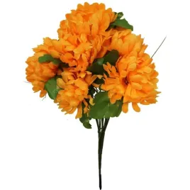 pomaranczowy-bukiet-sztucznych-chryzantem-z-trawa-dekoracyjne-kwiaty-40-cm