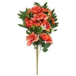 bukiet-plaski-z-rozami-60cm-pomaranczowy-gotowa-dekoracja-do-wazonu-na-grob
