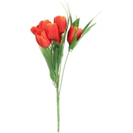 bukiet-6-tulipanow-z-trawka-34cm-pomaranczowy-dekoracja-do-wazonu-wielkanoc