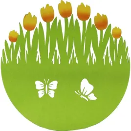 zielona-serweta-filcowa-z-motylkiem-okragla-podkladka-wielkanocna-o35cm