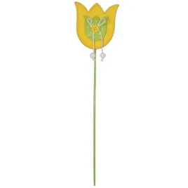 zolty-tulipan-na-piku-dekoracja-ogrodowa-28-cm-ozdoba-wielkanocna-wazon