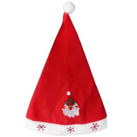 czapka-mikolaja-z-figurka-czerwona-wykonana-z-miekkiego-materialu-40x28-cm