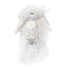 aniolek-stojacy-z-wloczki-ze-srebrna-gwiazda-25cm-figurka-biala-dekoracja