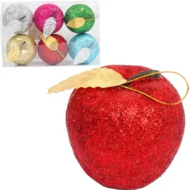 zestaw-6-multikolorowych-plastikowych-bombek-jablka-z-brokatem-zawieszki