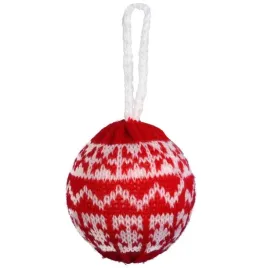 ozdoba-bozonarodzeniowa-zawieszka-welniana-bombka-czerwona-8-cm-dekoracje