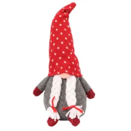 figurka-skrzat-w-czerwonej-czapie-z-warkoczami-25cm-na-prezent-swiateczny