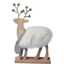 figurka-swiateczna-renifera-z-bialym-futerkiem-i-zlotymi-rogami-20cm-ozdoba