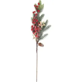 galazka-swierkowa-z-jarzebina-i-gwiazdkami-osniezona-64-cm-czerwona-swieta