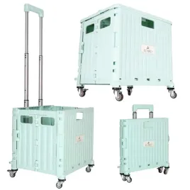 wozek-transportowy-na-zakupy-luaro-skladany-4-kolka-pokrywka-zielony