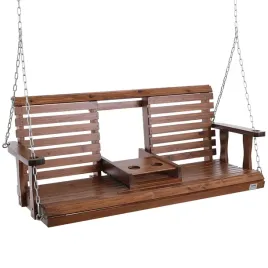 hustawka-ogrodowa-150cm-lawka-wiszaca-400kg-na-lancuchach-brazowa